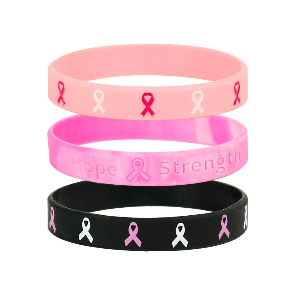 Customized Breast Cancer Awareness Wristbands With Logo  Online
